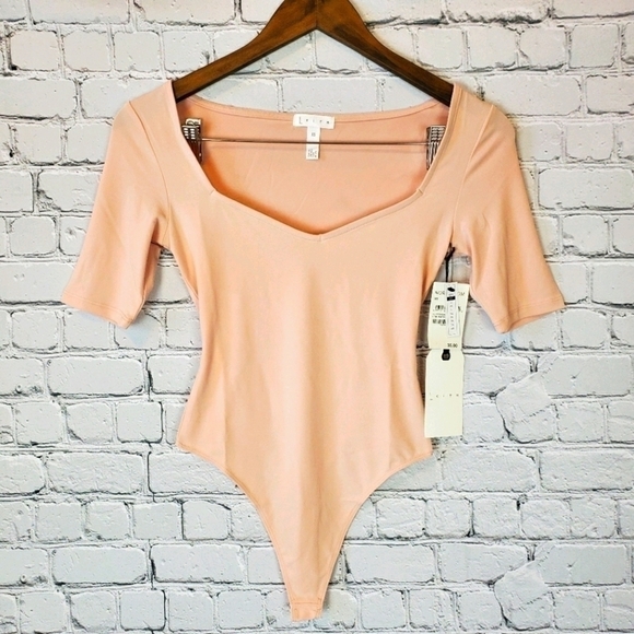 LEITH Sweetheart Neck Bodysuit NWT Multiple sizes - Picture 4 of 9